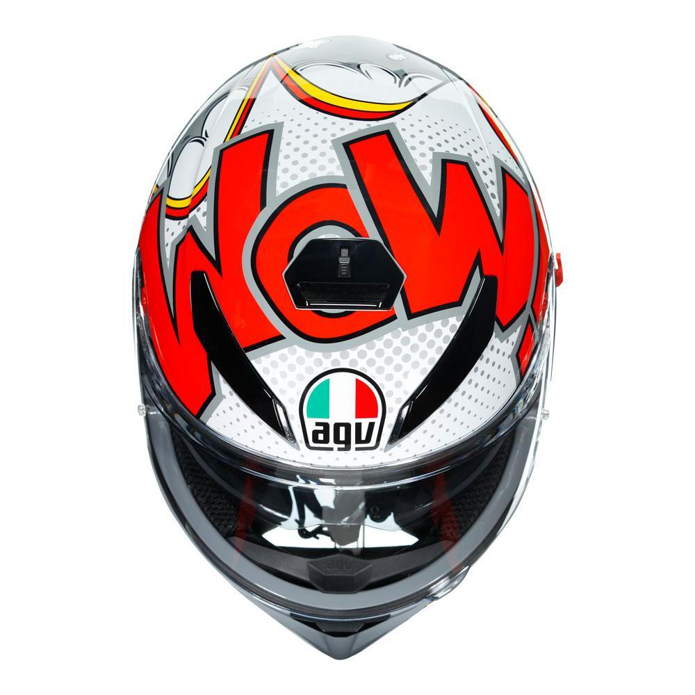 AGV K3 SV Bubble Grey / White Full Face Motorbike Helmet