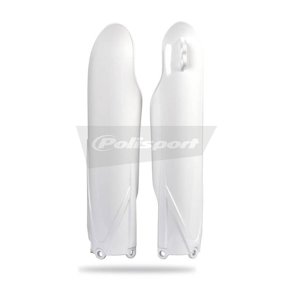 Polisport White Fork Guards (pair) for 2022 Yamaha YZ85