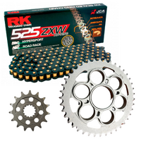 RK Black X-Ring Chain & Sprocket Kit for 2011-2017 Ducati 1198 Diavel - 15/41