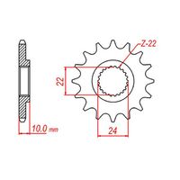 MTX Steel Sprocket 10-BMW-15