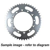 56t Rear Steel Sprocket for 2001-2013 Yamaha XVS250 - Standard Gearing