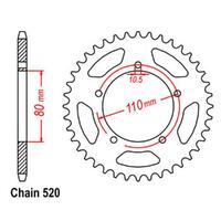 38t Steel Rear Sprocket for 1994-2003 Honda VT250C Magna