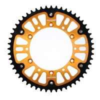 47t Gold Supersprox Stealth Rear Sprocket for 2011-2012 Kawasaki KLX250SF Supermotard - Optional Gearing