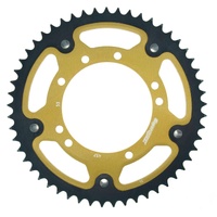 50t Gold Supersprox Stealth Rear Sprocket for 1989-2005 Kawasaki KX100 - Optional Gearing