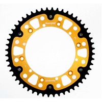 49t Gold Supersprox Stealth Rear Sprocket for 1977-1978 Yamaha DT400 - Optional Gearing