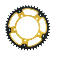 42t Gold Supersprox Stealth Rear Sprocket for 2003-2005 Triumph 600 Speed Four - Standard Gearing