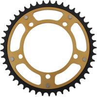 48t Gold Supersprox Stealth Rear Sprocket for 1999-2002 Yamaha YZF-R6 - Standard Gearing