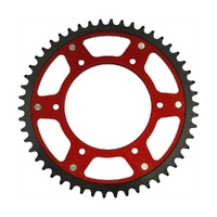 48t Red Supersprox Stealth Rear Sprocket for 1995-1997 KTM 125 EXC - Standard Gearing