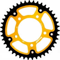 46t Gold Supersprox Stealth Rear Sprocket for 1998-1999 KTM 60 SX - Standard Gearing