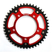 47t Red Supersprox Stealth Rear Sprocket for 1998-2000 KTM 60 SX - Optional Gearing