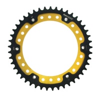 43t Gold Supersprox Stealth Rear Sprocket for 2012-2015 Triumph 1050 Speed Triple - Standard Gearing