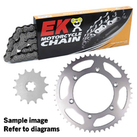 EK Standard Chain & Sprocket Kit for 1974-1977 Honda CB350F - 17/38