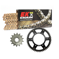 EK Gold ZVX3 Chain & Stealth rear Sprocket Kit-2000-2003 Suzuki GSXR750 17/42