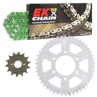 EK Green X-Ring Chain & Sprocket Kit for 2015-2024 Kawasaki Vulcan S ABS EN650 - 16/46