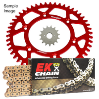 EK Gold Chain & Alloy Sprocket Kit for 2004-2010 Honda CRF250R - 13/51 (520 Pitch)