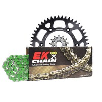 EK Gold Chain & Alloy Sprocket Kit for 2006-2010 Kawasaki KX250F - 13/48 (520 Pitch)