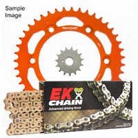 EK Gold Chain & Alloy Sprocket Kit for 2025 Husqvarna TC300 - 14/49 (520 Pitch)