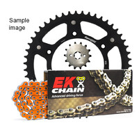 Black Stealth/Orange Chain EK Chain & Sprocket Kit for 2022-2023 KTM 250 EXC TPI 13/52