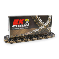 EK 530 Motorbike Chain NX-Ring Super Heavy Duty Metallic Black/Gold Chain 122 Links