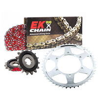 EK Red Chain & Sprocket Kit for 2017-2023 Triumph 765 Street Triple R / S / RS - 16/46