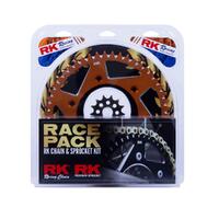 RK MX Gold Chain & Orange Alloy Sprocket Kit for 2012-2020 KTM 250 SX 13/52