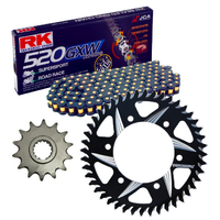 RK Black X-Ring Chain & Sprocket Kit for 2022-2025 Yamaha YZF-R7 - 15/44 (520 Conversion)