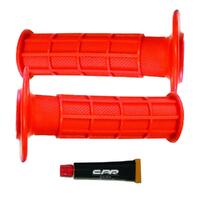 CPR Half Waffle Off Road Grips Pair - Red 