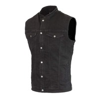 Merlin Club Denim D30 Ghost Motorbike Vest - Black