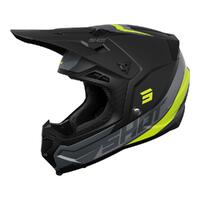 Shot Custom Core Helmet - Black / Neon Yellow