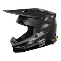 Shot Battle Race Helmet - Camo / Neon Yellow