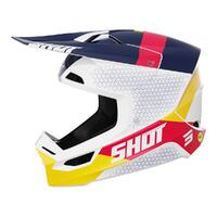 Shot Ridge Race Helmet - Red / Blue