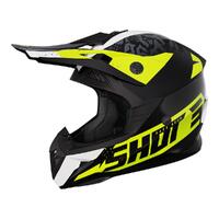 Shot Airfit Pulse Kids Helmet - Black / White / Neon Yellow