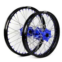 States MX Wheel Set for 2019-2024 Kawasaki KX450 - 21/19 Black/Blue