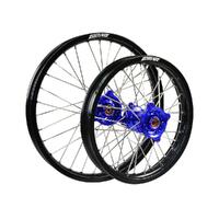 States MX Wheel Set for 1990-2001 Yamaha YZ80 17/14 - Black/Blue