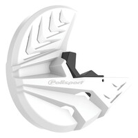 Polisport White Disc & Bottom Fork Protector for 2014-2018 Beta RR300 2T