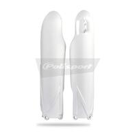 Polisport White Fork Guards (pair) for 2020 Yamaha YZ250FX R