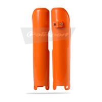 Polisport Orange Fork Guards (pair) for 1999-2007 KTM 125 EXC