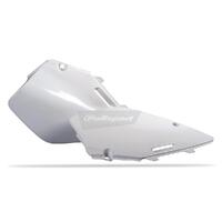 Polisport White Side Covers for 1996-2000 Suzuki RM125