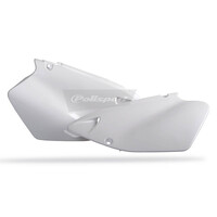 Polisport White Side Covers for 1996-2001 Yamaha YZ125