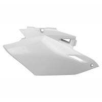 Polisport White Side Covers for 2012-2015 Yamaha WR450F