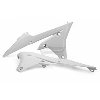 Polisport White Radiator Scoops for 2015-2018 Yamaha WR250F