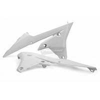 Polisport White Radiator Scoops for 2016-2018 Yamaha WR450F