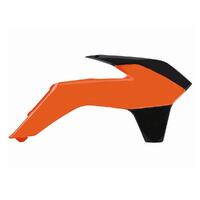 Polisport Orange / Black Radiator Scoops for 2013-2015 KTM 125 SX