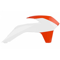 Polisport White Radiator Scoops for 2013-2015 KTM 450 SX-F