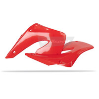 Polisport Red Radiator Scoops for 2000-2001 Honda CR125R