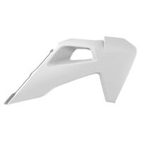 Polisport White Radiator Scoops for 2019-2022 Husqvarna TC125