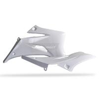 Polisport White Radiator Scoops for 2006-2009 Yamaha YZ250F