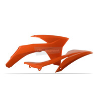 Polisport Orange Radiator Scoops for 2011-2012 KTM 350 SXF