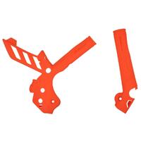 Polisport Orange Frame Guards for 2012-2015 KTM 300 XC