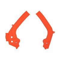 Polisport Orange Frame Guards for 2017 KTM 200 EXC